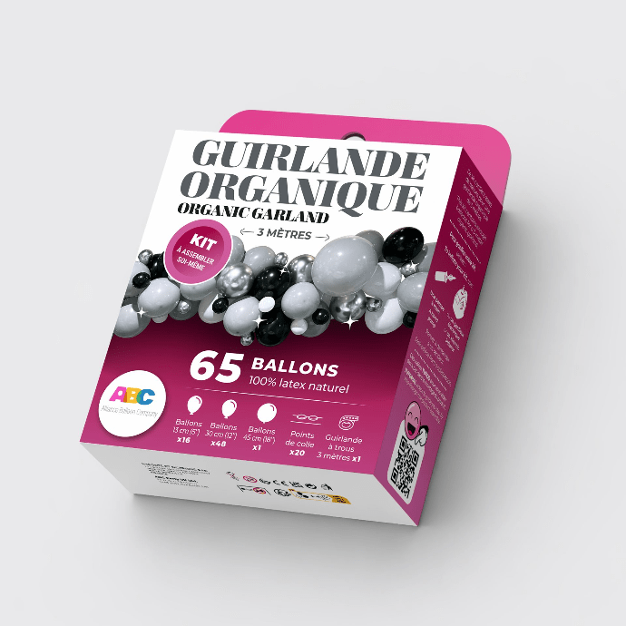 10' Organic Balloon Garland Kit - Gray