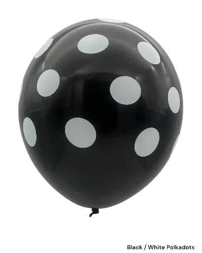 12" Polka Dots (12 packs/8ct) - Premium Party Distribution