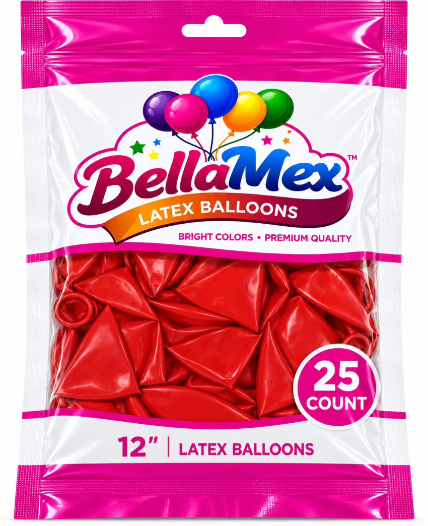 12" Red Latex (25ct) - BellaMex