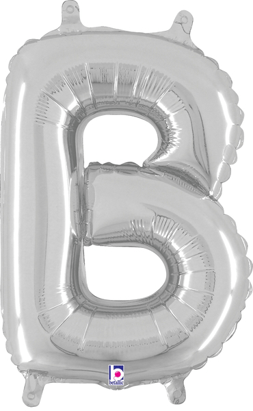 14" Megaloon Jr. Letter B - Silver (5ct)