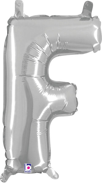 14" Megaloon Jr. Letter F - Silver (5ct)