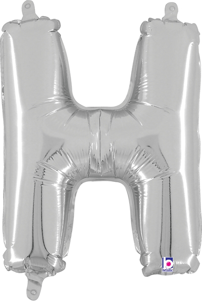 14" Megaloon Jr. Letter H - Silver (5ct)