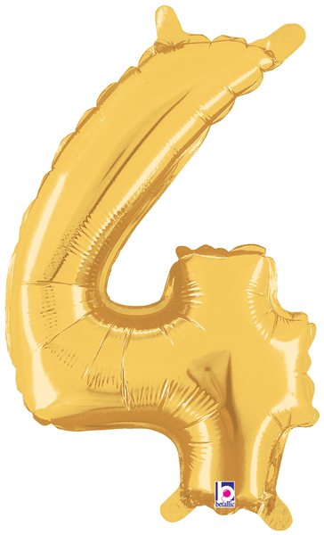 14" Megaloon Jr. Number 4 - Gold (5ct)