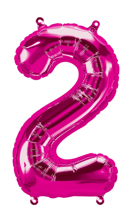 16" Balloon Numbers - Magenta - Party America