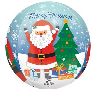 16" Orbz - Snowy Christmas Santa