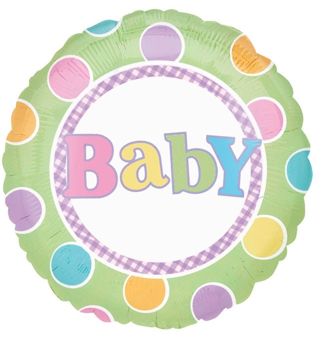18" Baby Dots Green (10ct)