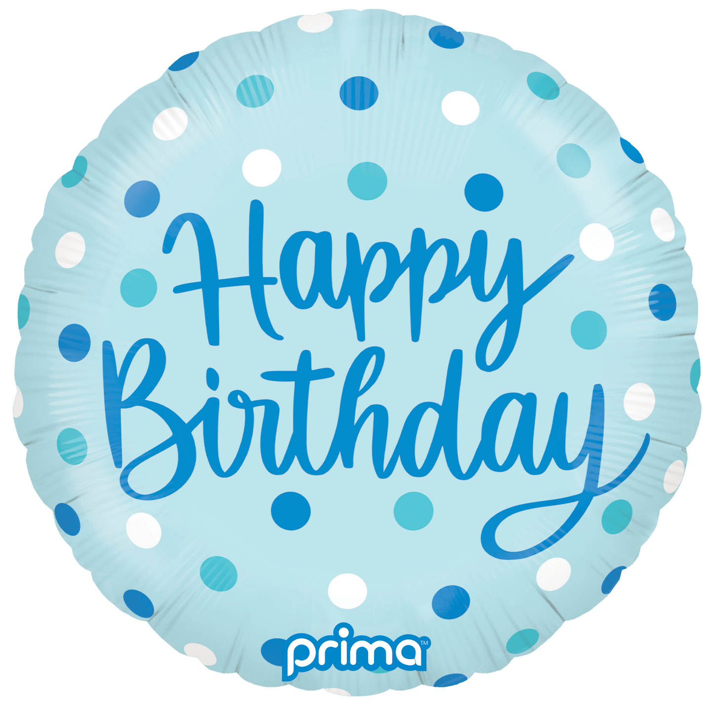 18" Birthday Blue Dots