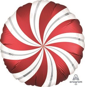 18" Candy Swirls - Satin Infused Red (10ct)