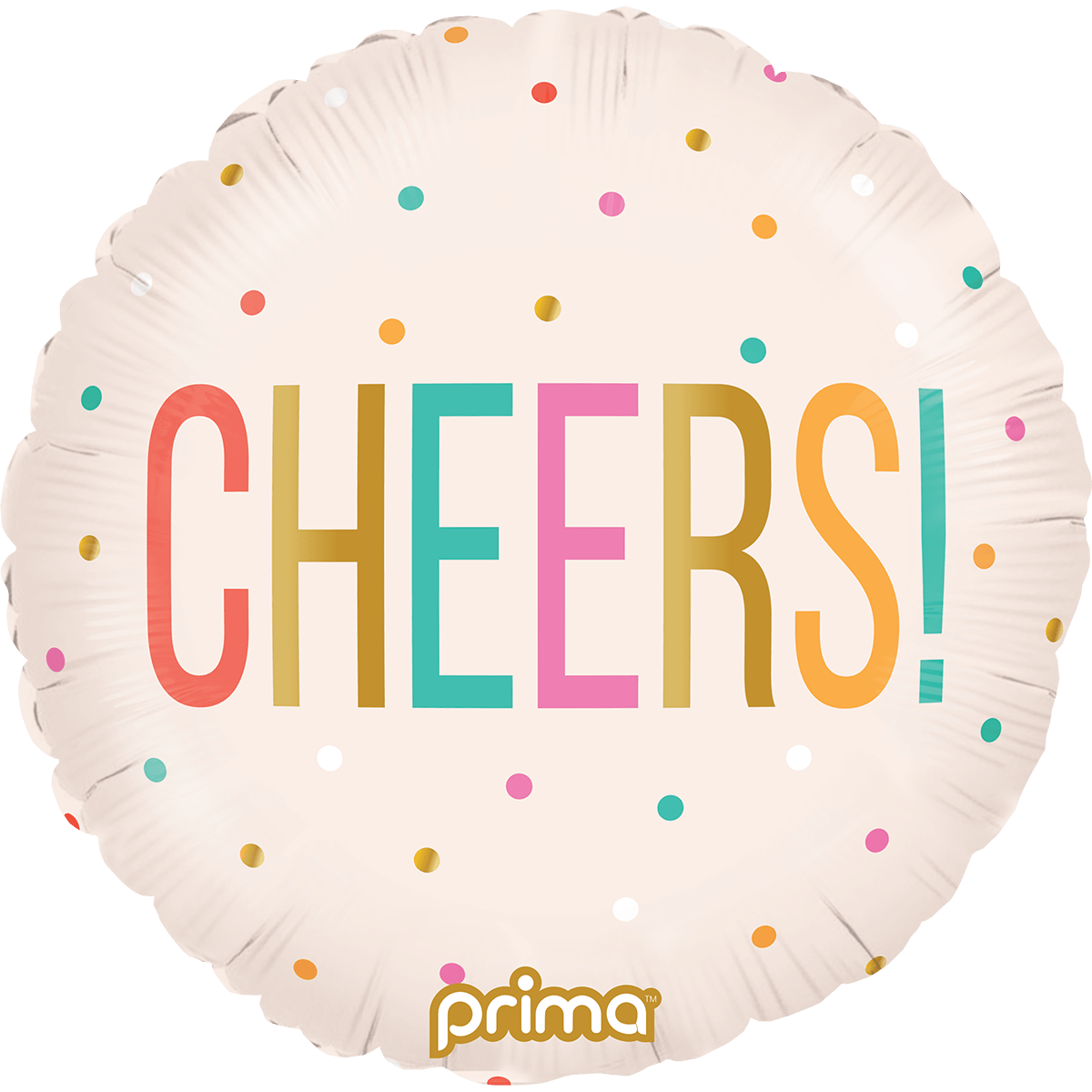 18" Cheers Colorful Dots
