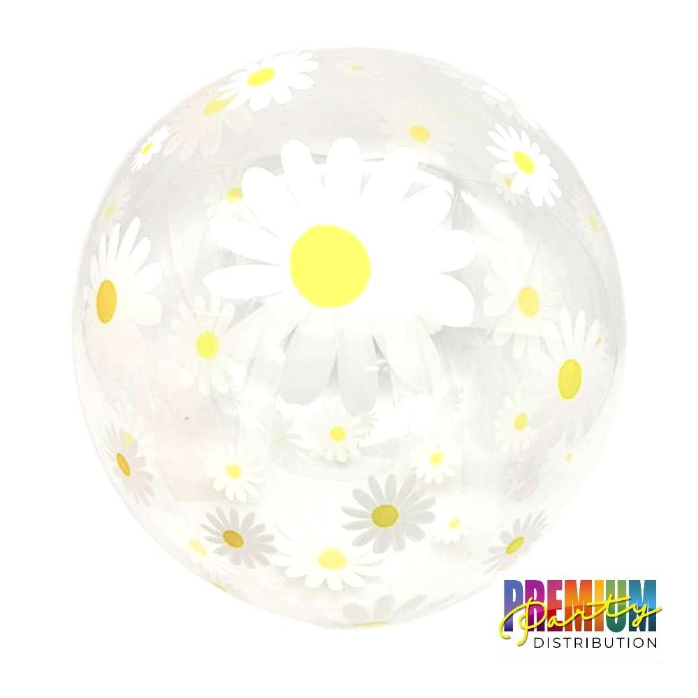 18" Daisy Bobo Balloon - White - PPD
