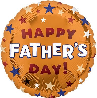 18" Father's Day Orange Stars (25ct)