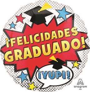 18" Felicidades Graduado Dots (10ct)