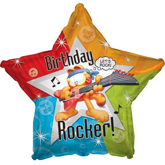 18" Garfield Rockin' Birthday Star (5ct)
