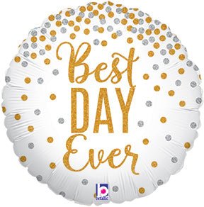 18" Glittering Best Day Ever