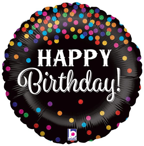 18" Glittering Birthday Confetti
