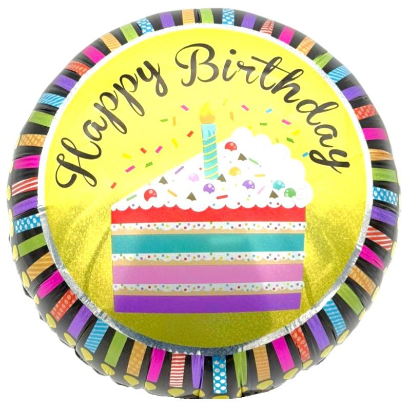 18" Happy Birthday - Cake Slice - 20ct - Party America