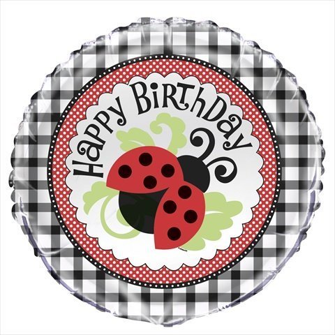18" Happy Birthday Lady Bug Picnic