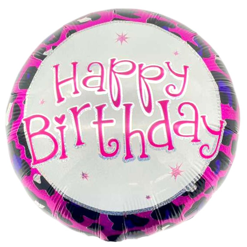 18" Happy Birthday - Leopard Print - 20ct - Party America