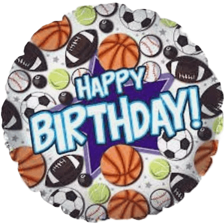 18" Happy Birthday - Sports - 20ct - Party America