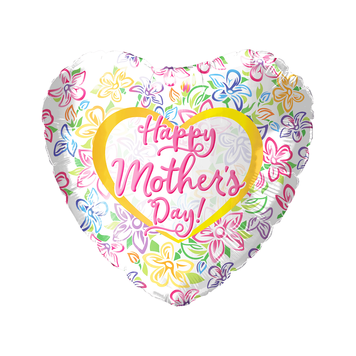 18" Happy Mother's Day Flowers - 50ct - Party America