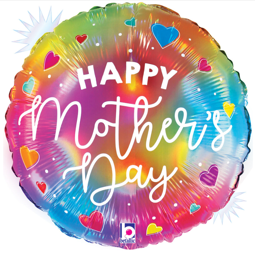 18" Happy Mother's Day Opal Colorful - Betallic