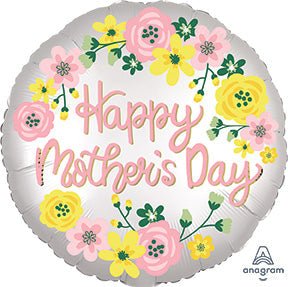 18" Happy Mother's Day Satin Infused Spring Floral (10ct)