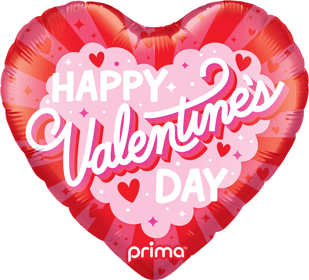 18" Happy Valentine's Day Burst