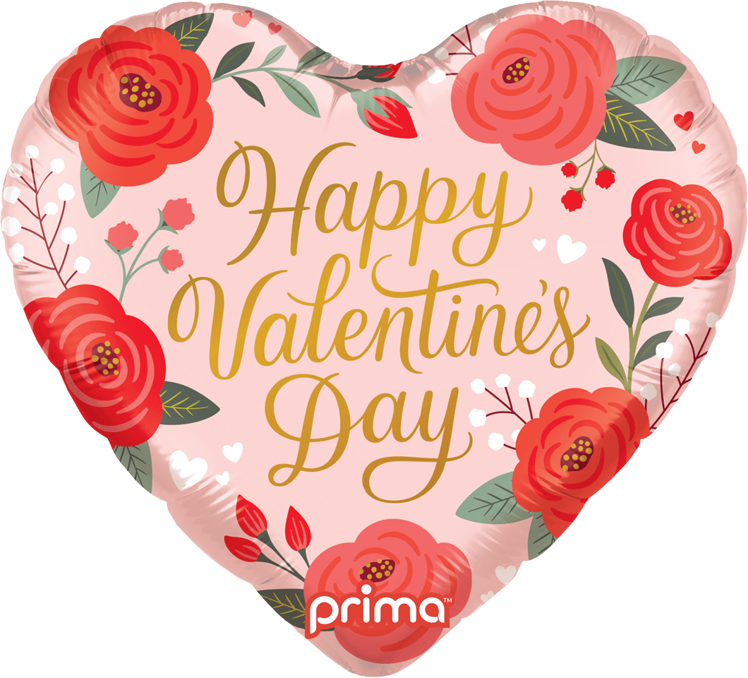 18" Happy Valentine's Day Trendy Roses