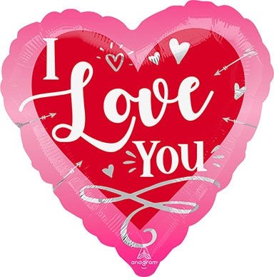 18" I Love You Pink & Red (25ct)