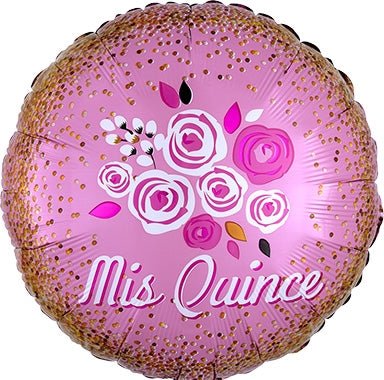 18" Mis Quince Floral Crown Sequins