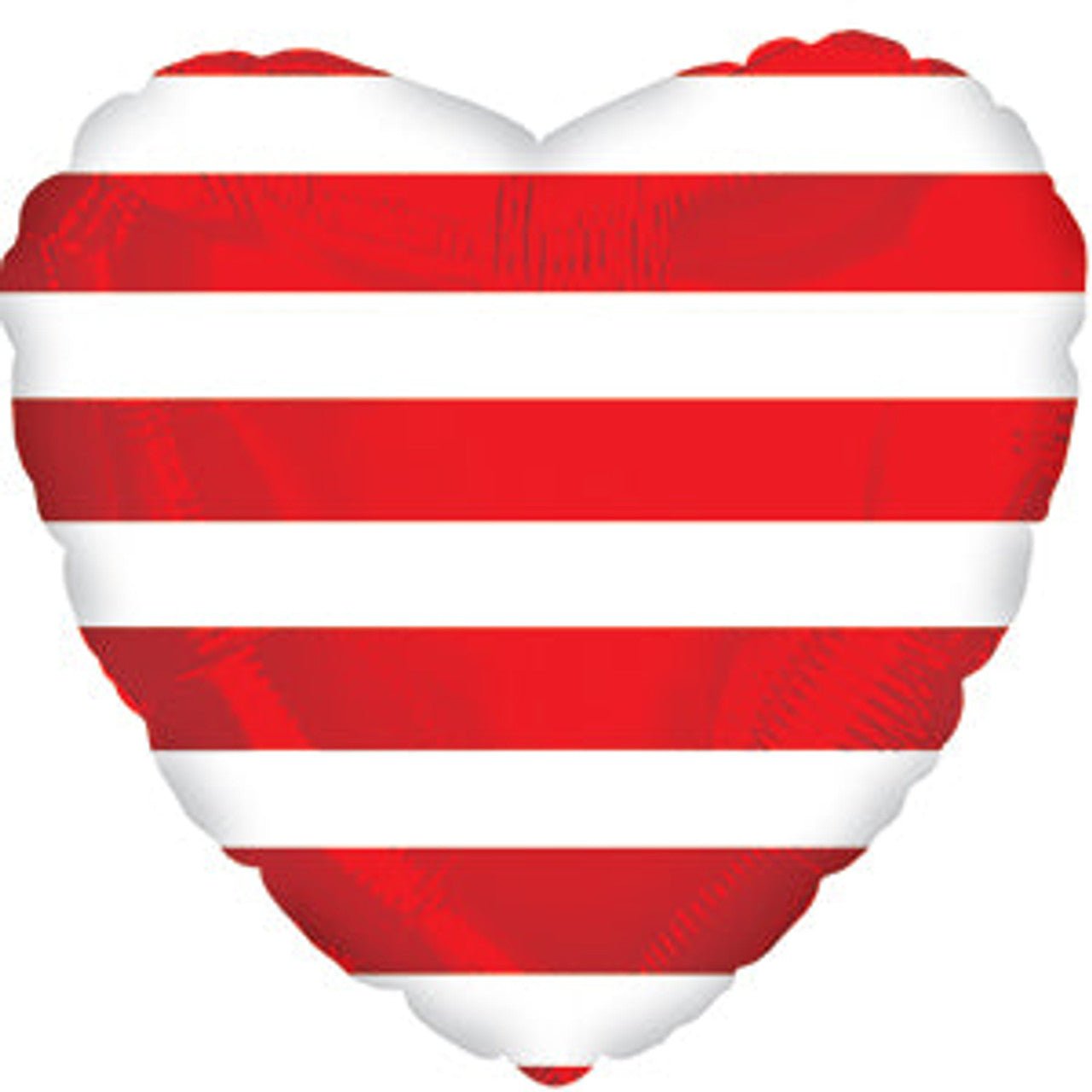 18" Red Stripe Heart