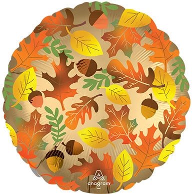 18" Satin Fall Leaves (10ct)