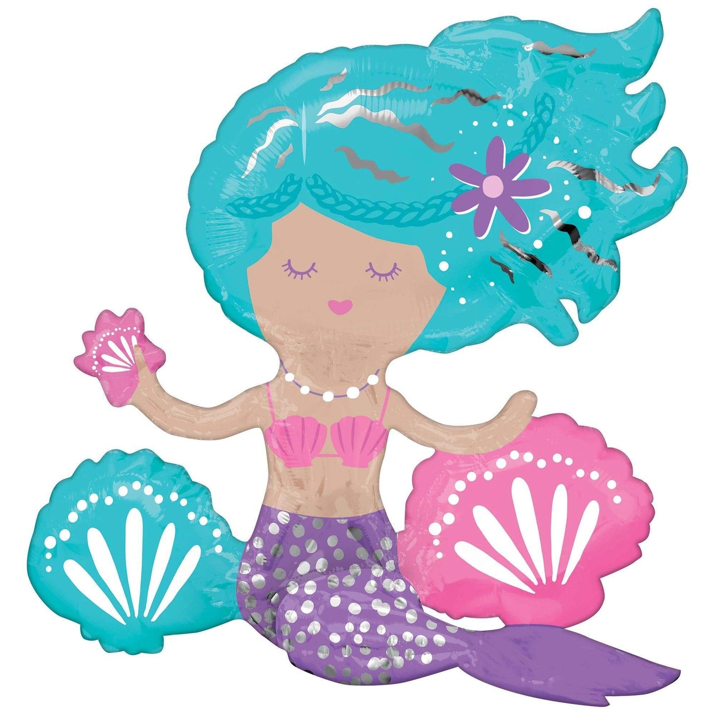 18" Sitting Shimmering Mermaid