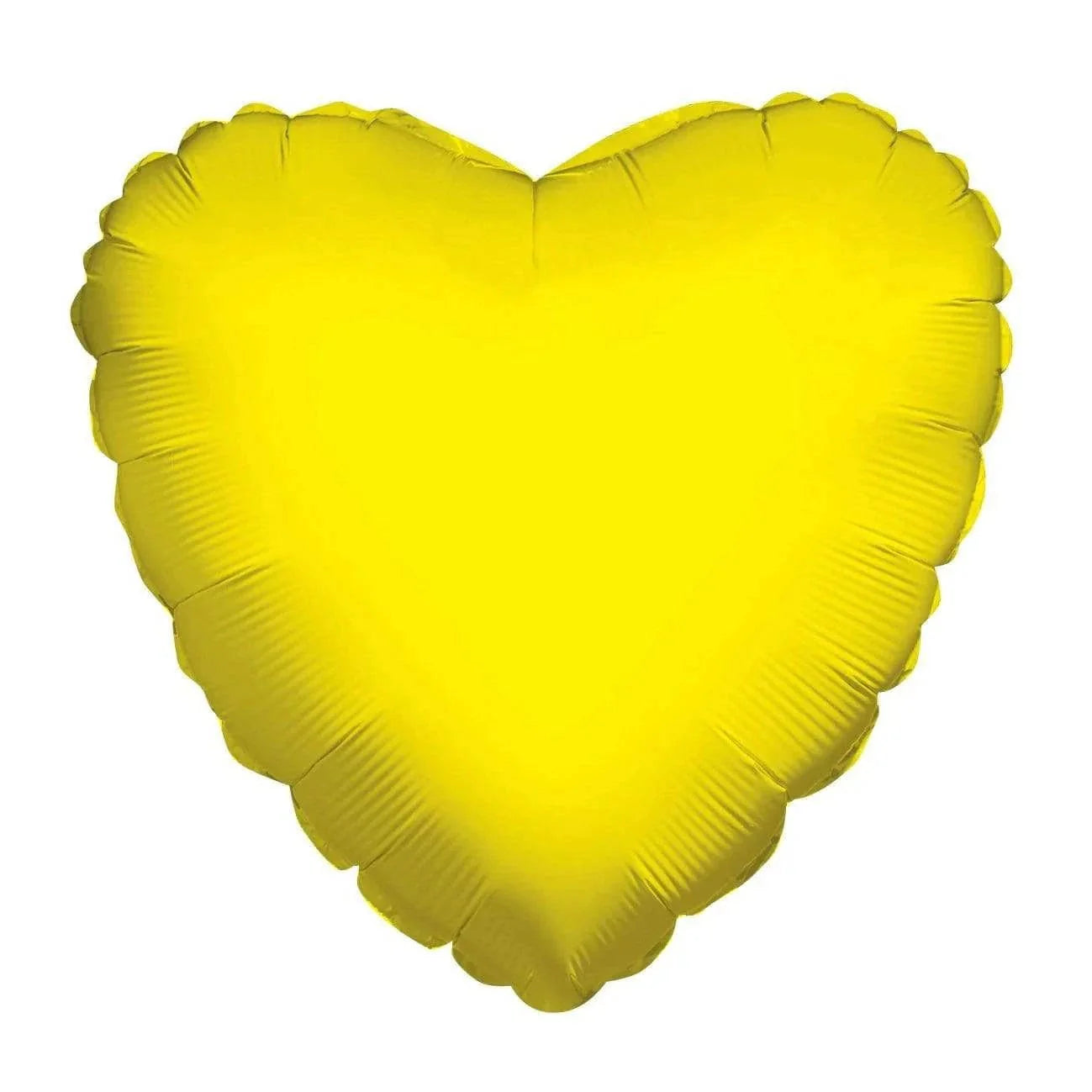 18" Solid Hearts - Yellow (100ct) - Conver USA