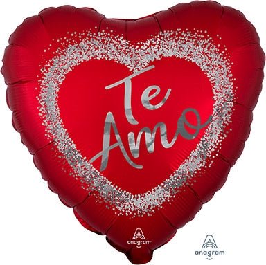 18" Te Amo Red Sparkle