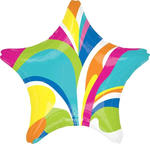 18" Vibrant Marble Star