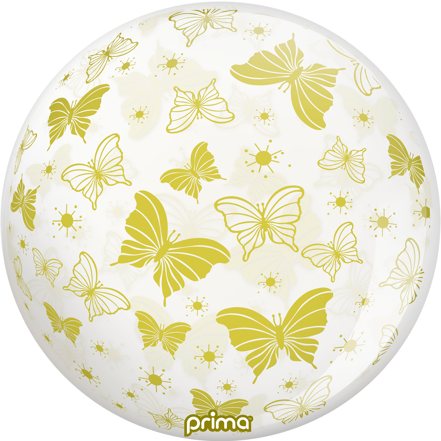 20" Gold Butterflies Sphere
