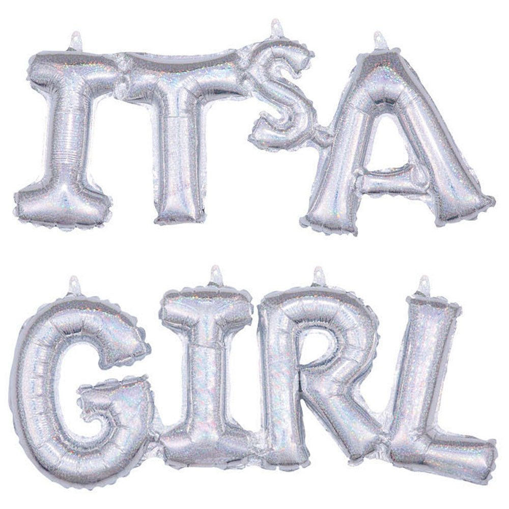 20" Its A Girl - Holographic