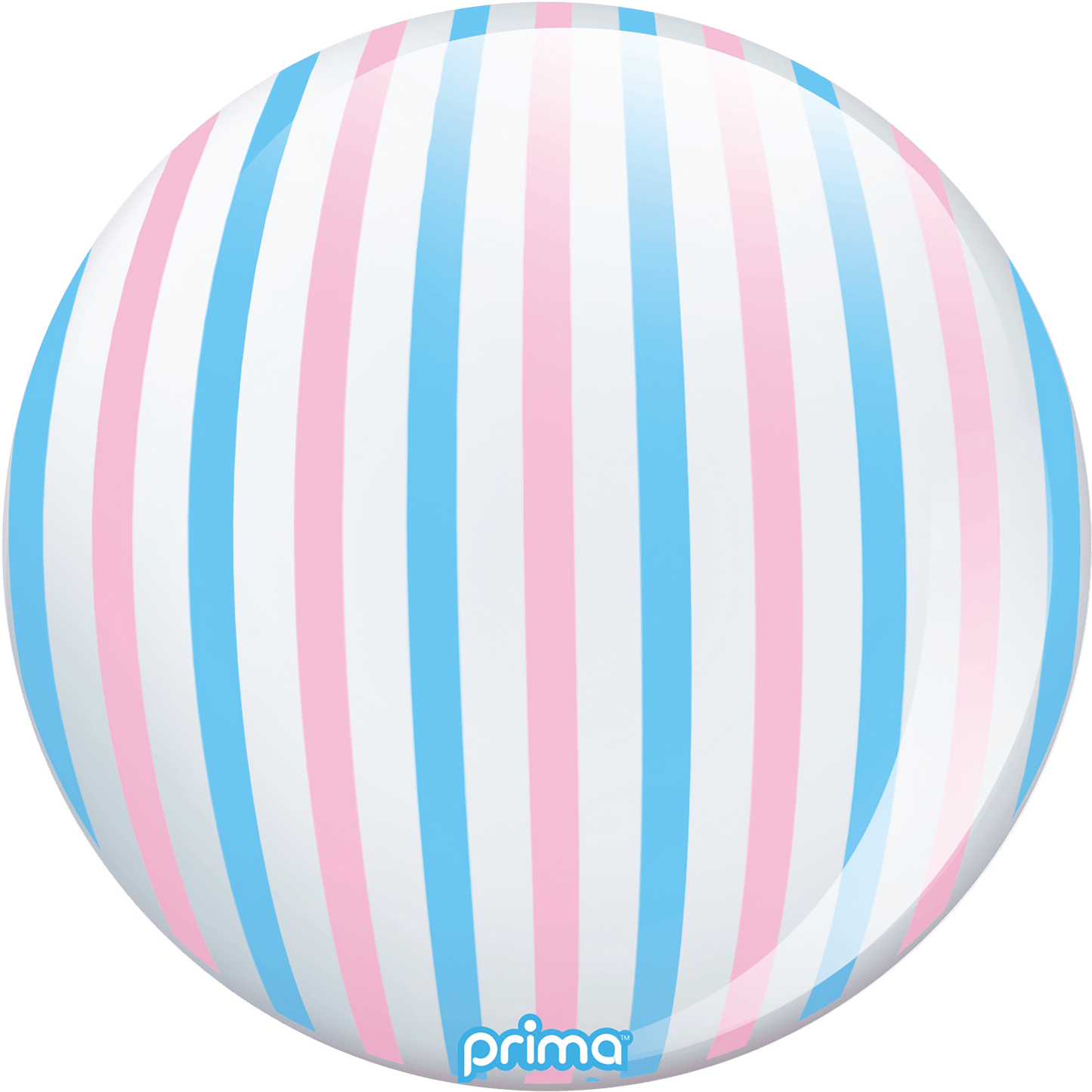 20" Pink & Blue Stripe Sphere