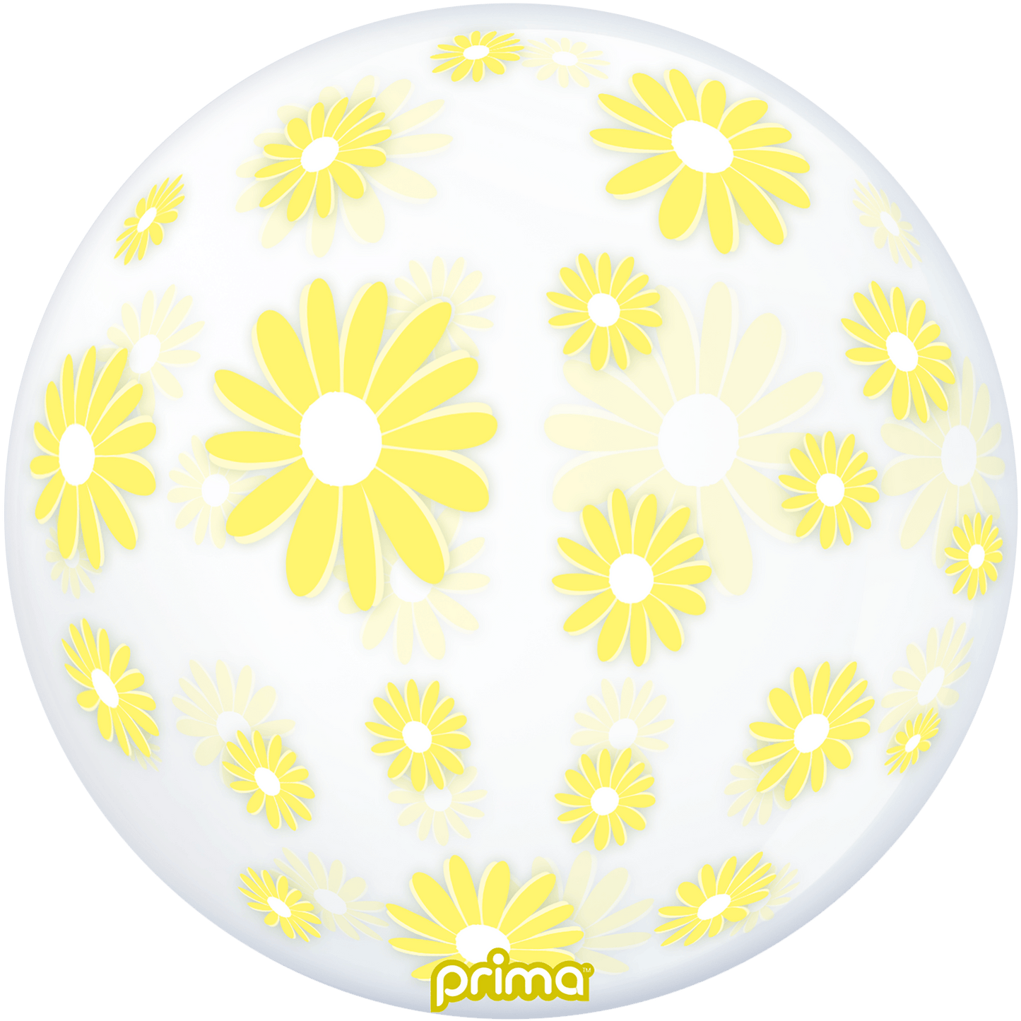 20" Yellow Daisies Sphere