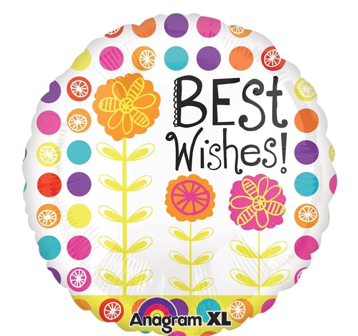 21" Best Wishes - Bright Floral