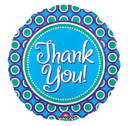 21" Thank You - Blue Dots (5ct)