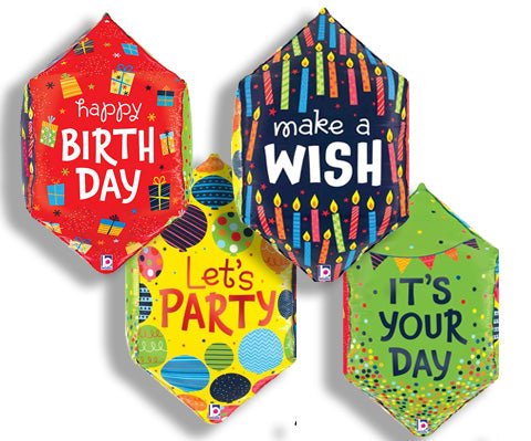 22" Dimensionals Birthday - Multi - Sided