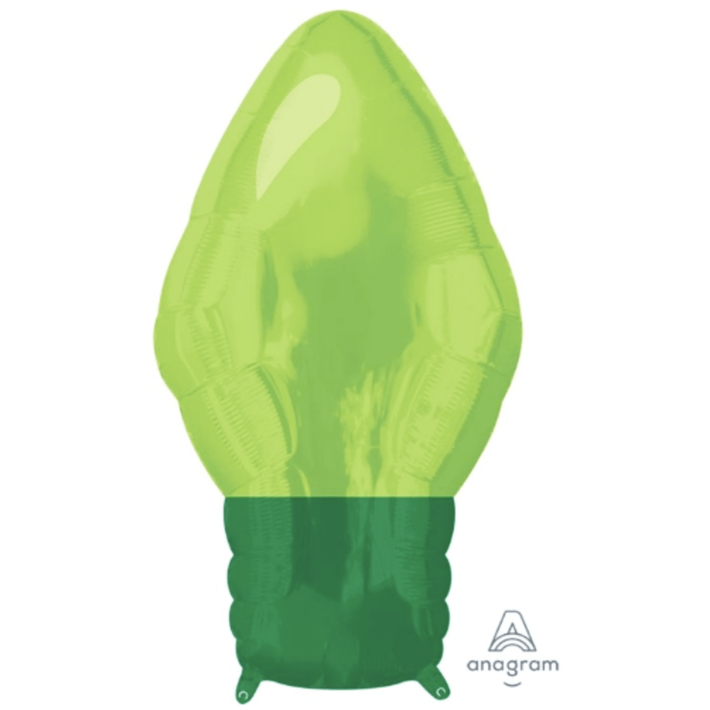 22" Green Christmas Light Bulb
