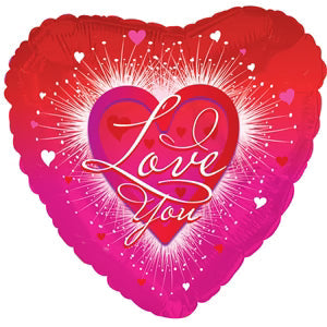 9" I Love You - Fireworks (100ct) - CTI Balloons