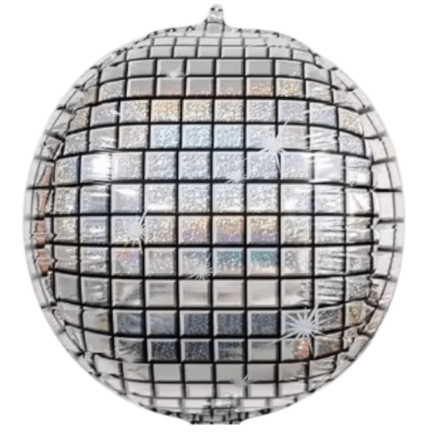 24" Holographic Disco Ball - Silver