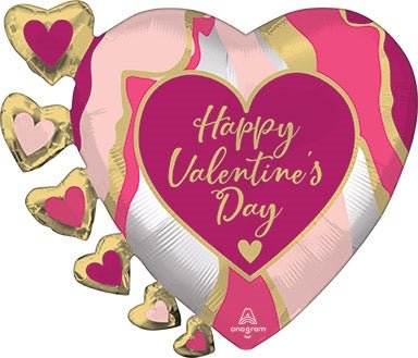 24" Valentine's Day Marble