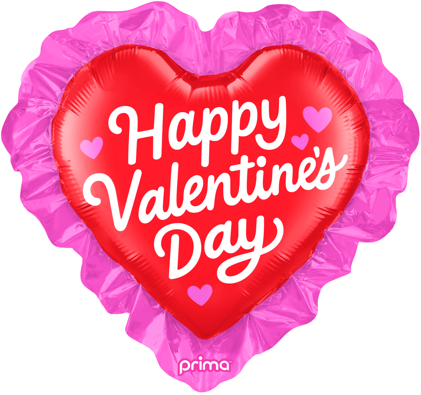 25" Happy Valentine's Day Ruffle Heart Shape