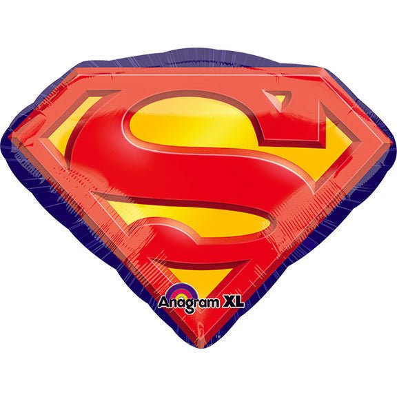 26" SUPERMAN Emblem SuperShape Foil Balloon (PKG)