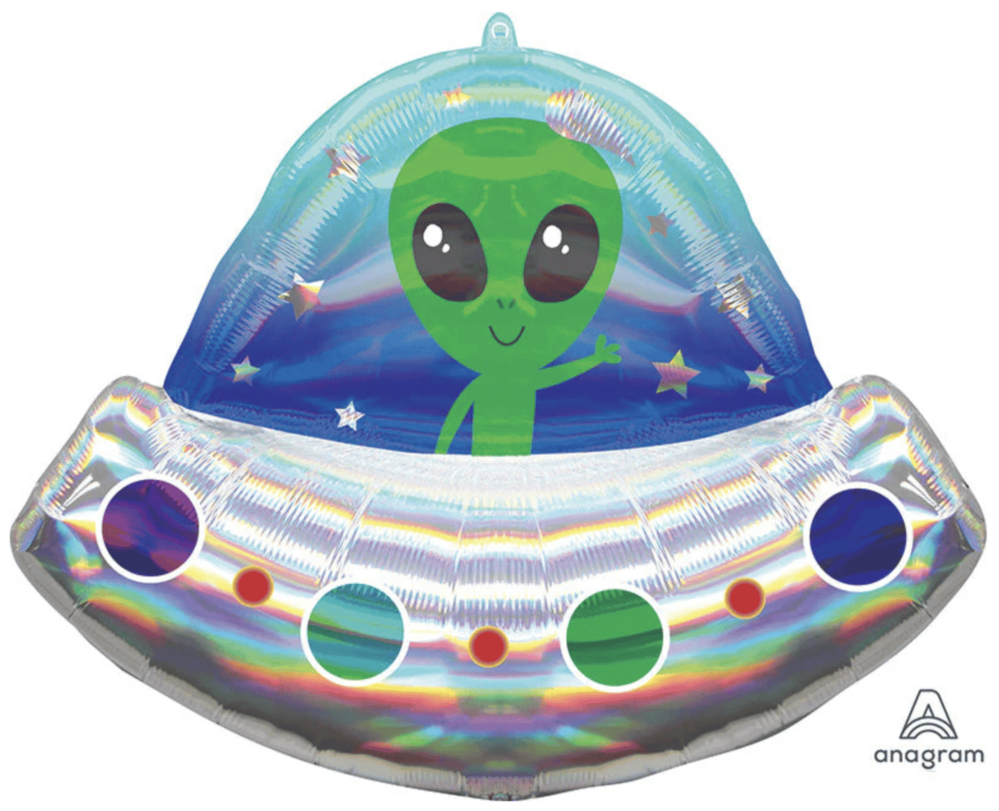 28" Alien Spaceship Iridescent